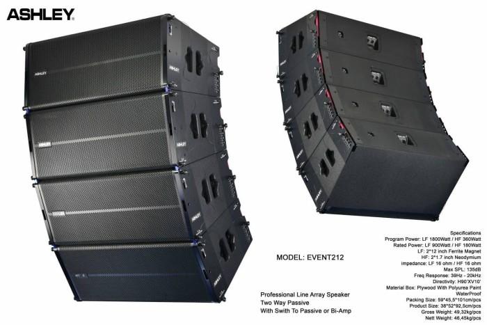 Gambar SPEAKER ASHLEY LINE ARRAY PASIF EVENT 212 EVENT212 ORIGINAL dari Musik Sound System undefined Tokopedia
