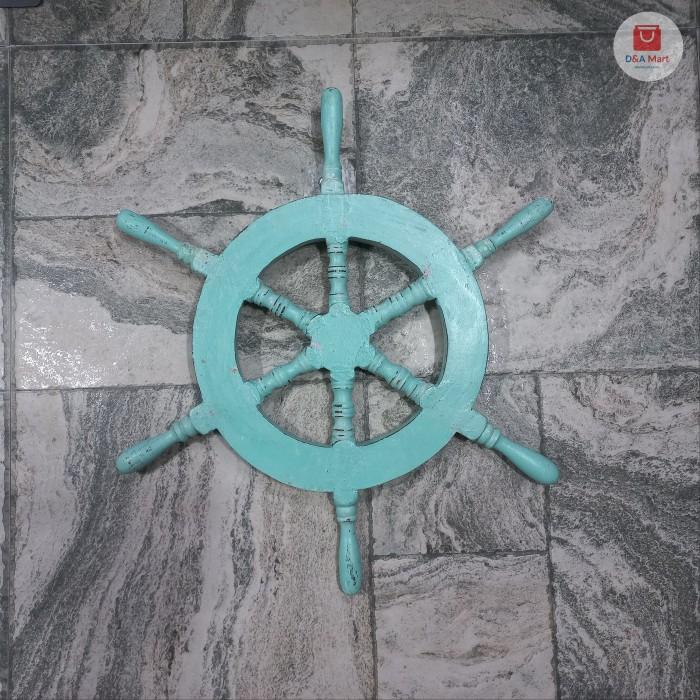Gambar Pajangan Dinding kemudi kapal ukiran dekorasi laut home decor XXL - XXL-Hijau dari Homdec By D&A undefined Tokopedia