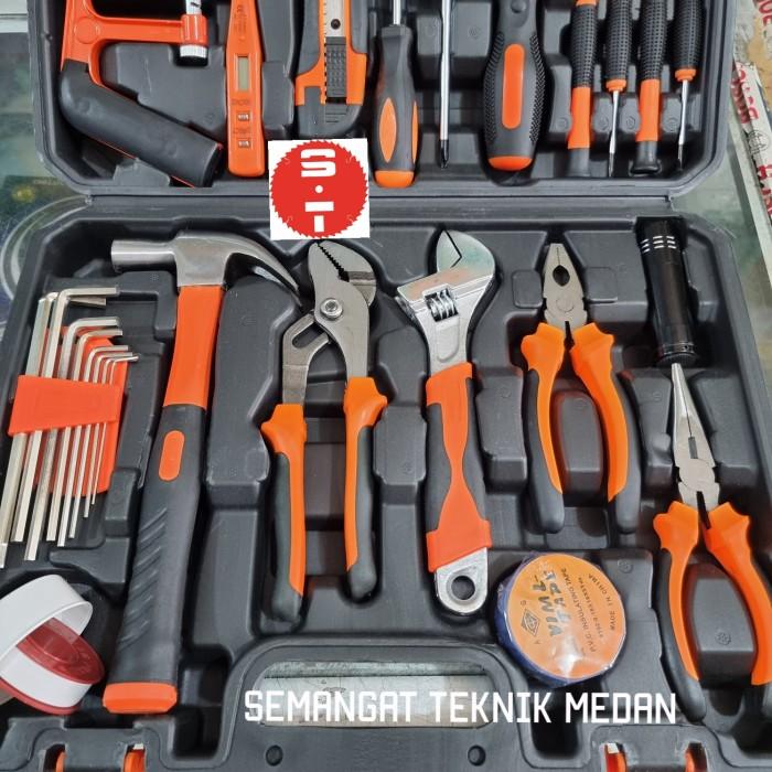 Gambar 102Pcs Home Use Hand Tools Perkakasrumah Set Kit 102 Pcs Pvc Ikura dari vivyter undefined Tokopedia