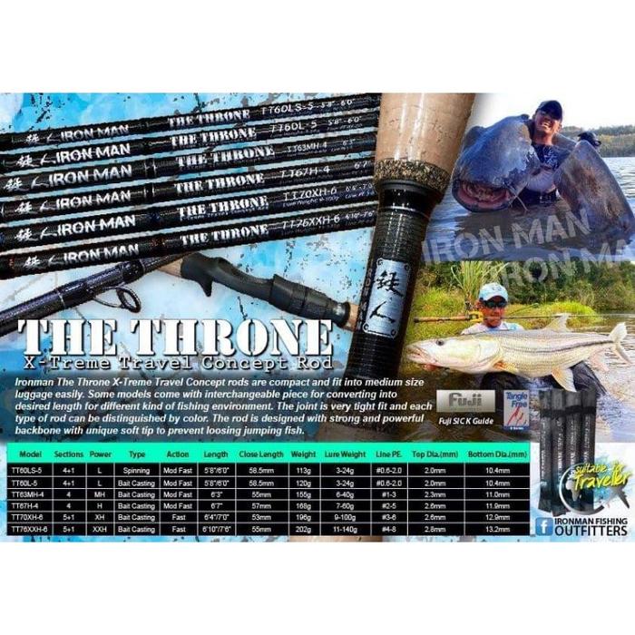 Gambar [New] Joran Bc The Throne Ironman Travel Rod - Pe 06-2 dari Diah Ghifary shop undefined Tokopedia
