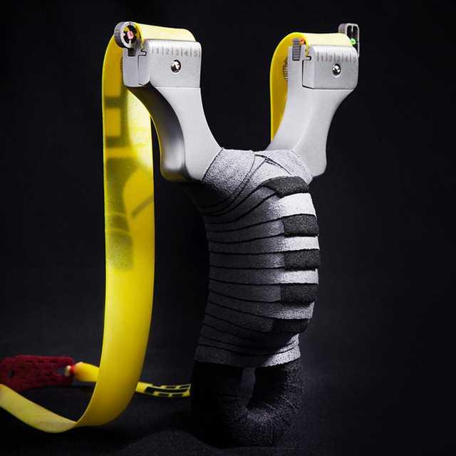 Gambar Ketapel Metal Slingshot Hunting Catapult - Hitam Gray dari Aagamsstore undefined Tokopedia