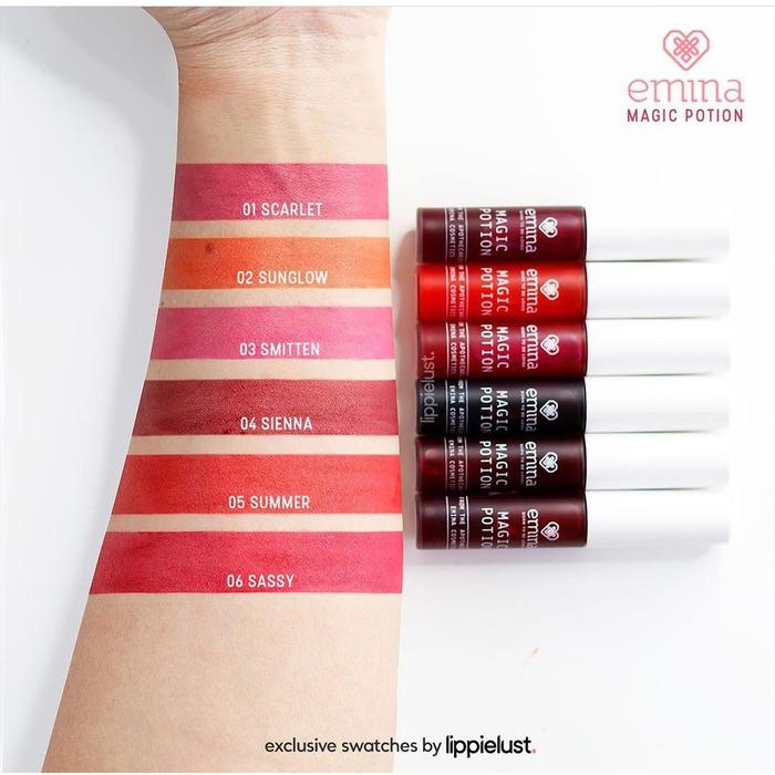 Gambar Emina Magic Potion Lip Tint 5.5ML - Liptint Emina Water Based Semi Matte Tahan Lama & Nyaman Dipakai - BPOM Original - Bibir - 04.Siena dari Restu Surabaya undefined Tokopedia