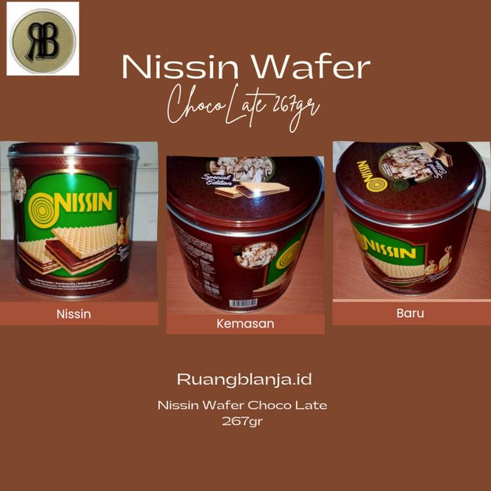 Gambar Terlaris! NISSIN WAFER CHOCOLATE 267gr (Kan Baru) dari Rada Saxi undefined Tokopedia