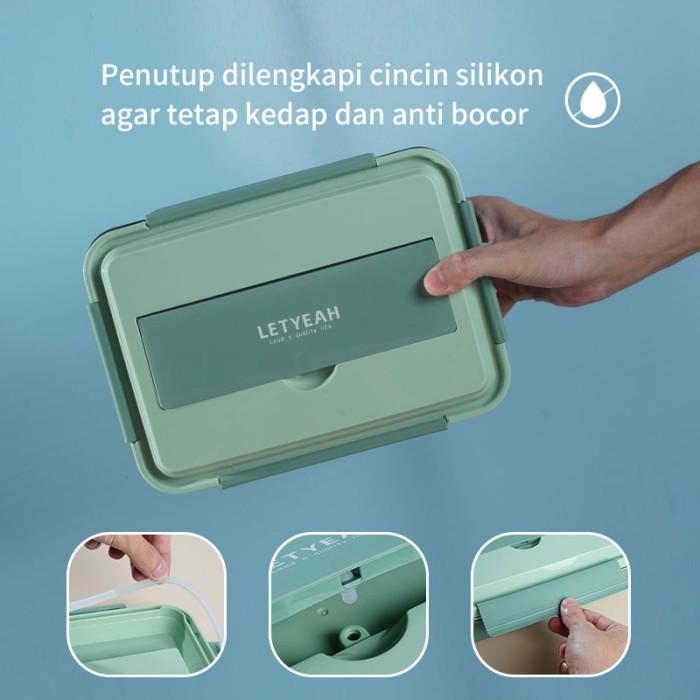 Gambar K Ko Letyeah Kotak Makan Stainless 304/Lunch Box Tahan Panas Dan Anti dari fellyastores undefined Tokopedia