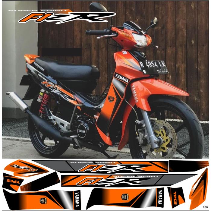 Gambar OP100 STRIPING FIZR VARIASI MALAYSIA FIZ R OREN ORANYE MERAH HITAM - OREN, BUKAN HOLOGRAM dari king R123 undefined Tokopedia