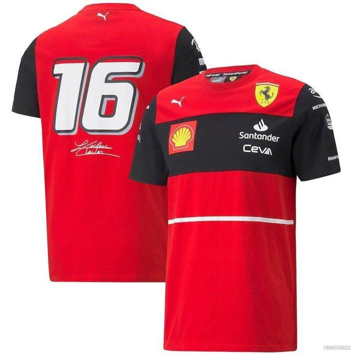 Gambar New [GR] F1 Scuderia Ferrari Team Leclerc TShirt Tops Casual Sport Tee dari Kai Rover undefined Tokopedia