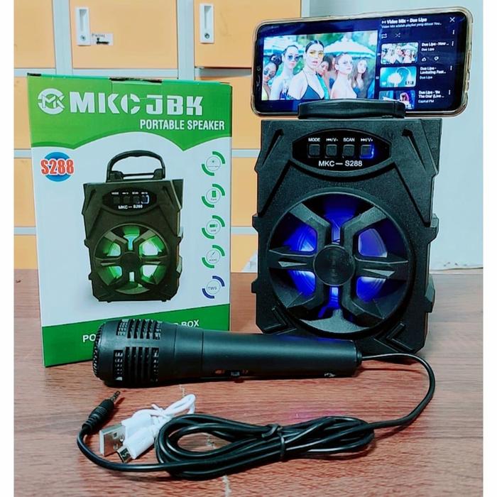 Gambar BOP SPEAKER BLUETOOTH PORTABLE S288 FREE MIC + KABEL CHARGER S-288 - SPEAKER DOANG dari afkarin 3232store undefined Tokopedia