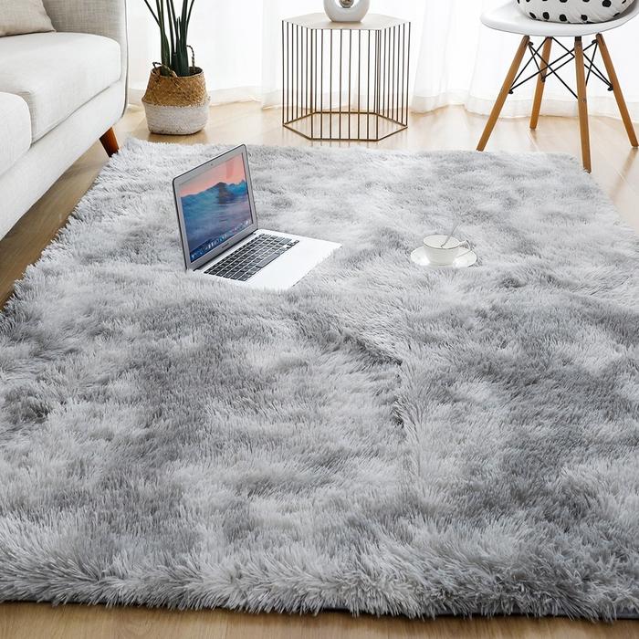 Gambar Karpet Bulu Fluffy Floor Carpet Rug 160 X 200cm De2001 Gray dari Dekaem Store undefined Tokopedia