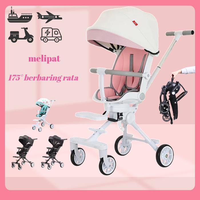 Gambar Baby Magic Stroller 180 Rotating Kids Stroller Two Way Magic Strollers dari Nicolas shops undefined Tokopedia