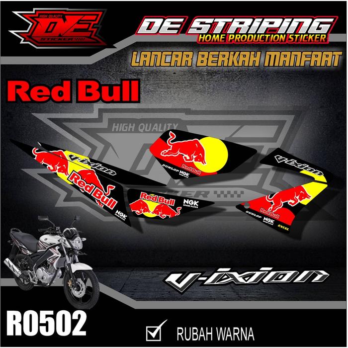 Gambar Striping Variasi Vixion old Motif Redbull Racing keren Semi Full R0502 dari Agus Ferjiklop undefined Tokopedia