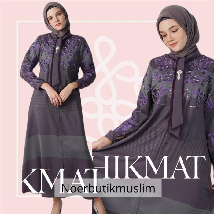 Gambar Hikmat Fashion Original A5500-02 Abaya Hikmat Noerbutikmuslim Gamis - PURPLE, XL dari Kabe Rene undefined Tokopedia
