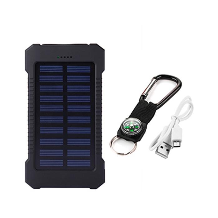 Gambar 50000mAh power bank awet tahan lama Solar Power Bank Charger USB Ports - Hitam dari Lood_id undefined Tokopedia