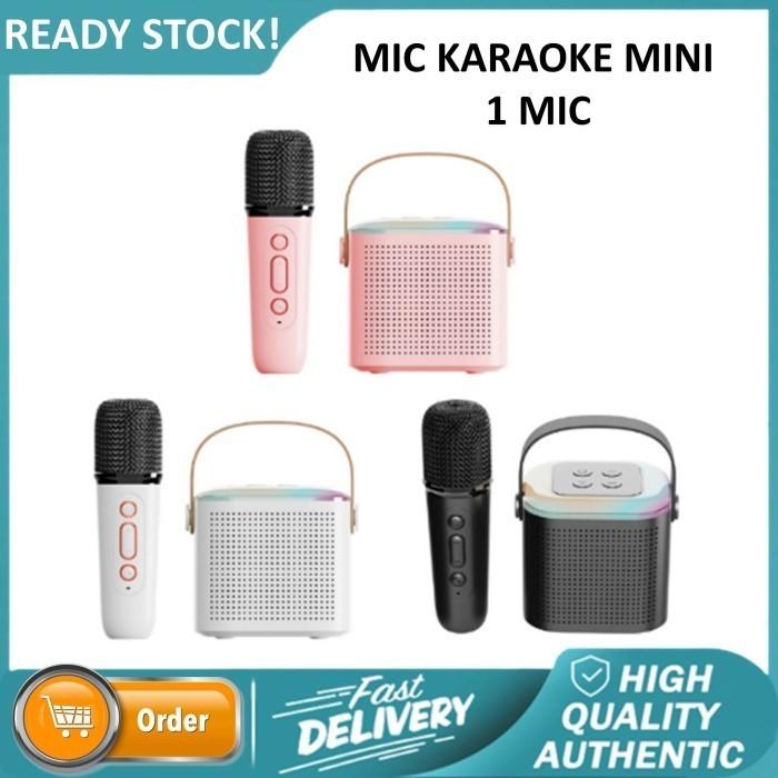 Jual Speaker Karaoke Bluetooth Mini 2 Microphone Wireless Full Bass - 1 ...
