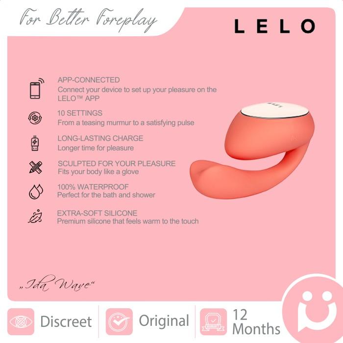 Gambar sale LELO Ida Wave, APP Controlled Dual Stimulant Vibrator (untuk - Peach dari Nishikawa All Store undefined Tokopedia