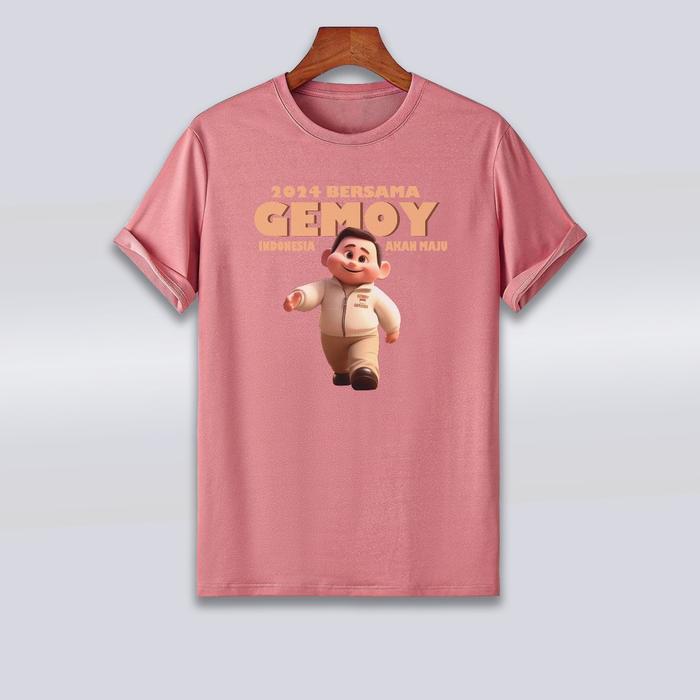 Gambar Baju Kaos Pak Prabowo Gemoy Bisa Uni Sablon - Pink Salem, L dari Pure Derma ID undefined Tokopedia