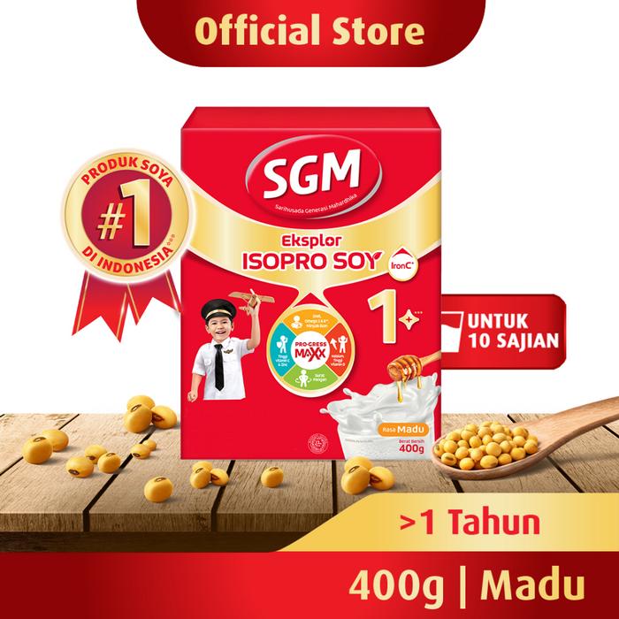 Gambar SGM Eksplor ISOPRO SOY 1+ Madu Susu Pertumbuhan 400GR qug dari qugi undefined Tokopedia