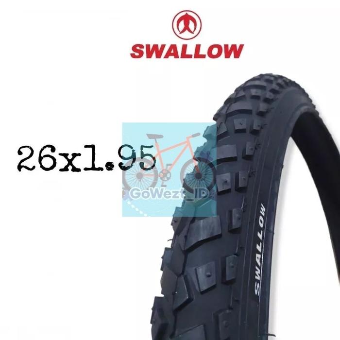 Gambar Ban Luar Sepeda Ukuran 26 x 1.95 Swallow Hitam S-153 Gunung MTB dari gacorrrr_cuy undefined Tokopedia