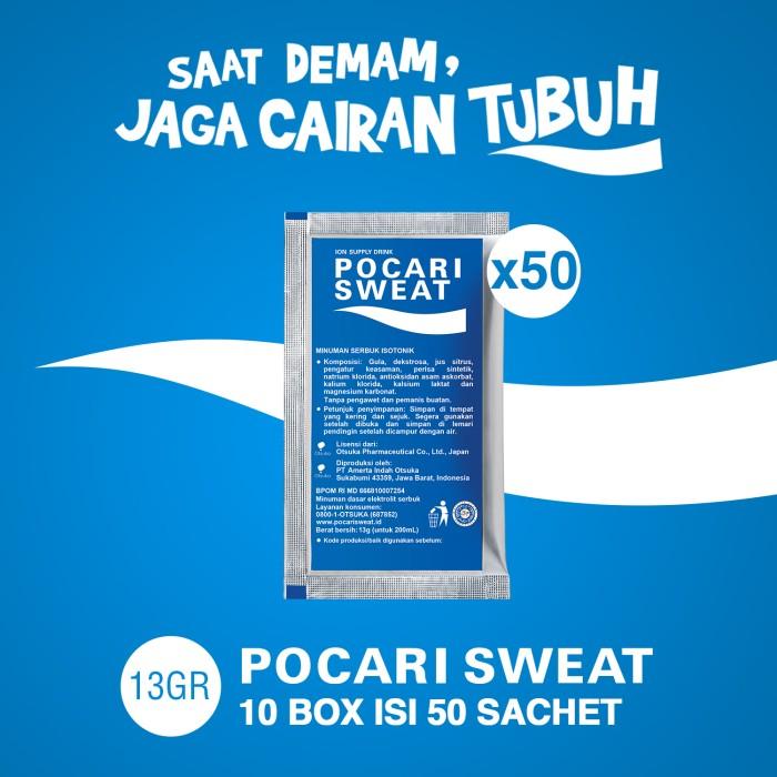 Gambar Pocari Sweat Sachet 13Gr 10 Box (50 Sachet) dari riskyyava undefined Tokopedia