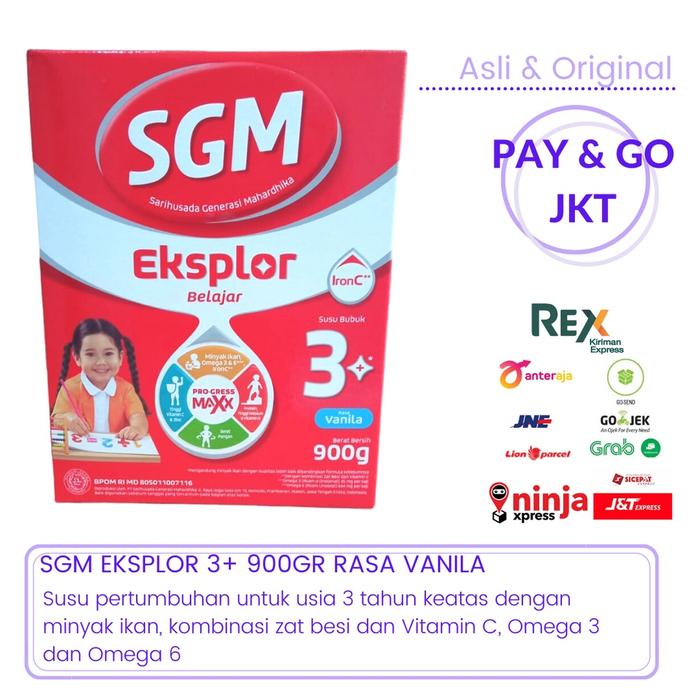 Gambar Terlaris! SGM EKSPLOR 3+ SUSU PERTUMBUHAN 3-5 TAHUN 900GR dari nine store22 undefined Tokopedia