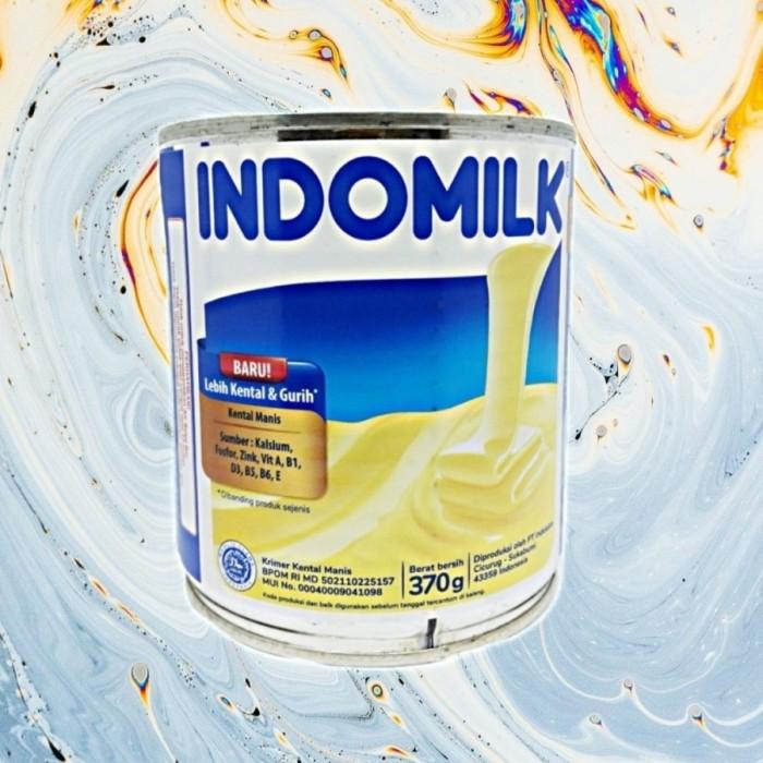 Gambar INDOMILK Susu Kental Manis  Chocolate / putih 370 gr (1 kaleng) - PUTIH KALENG dari Bengawan Official undefined Tokopedia