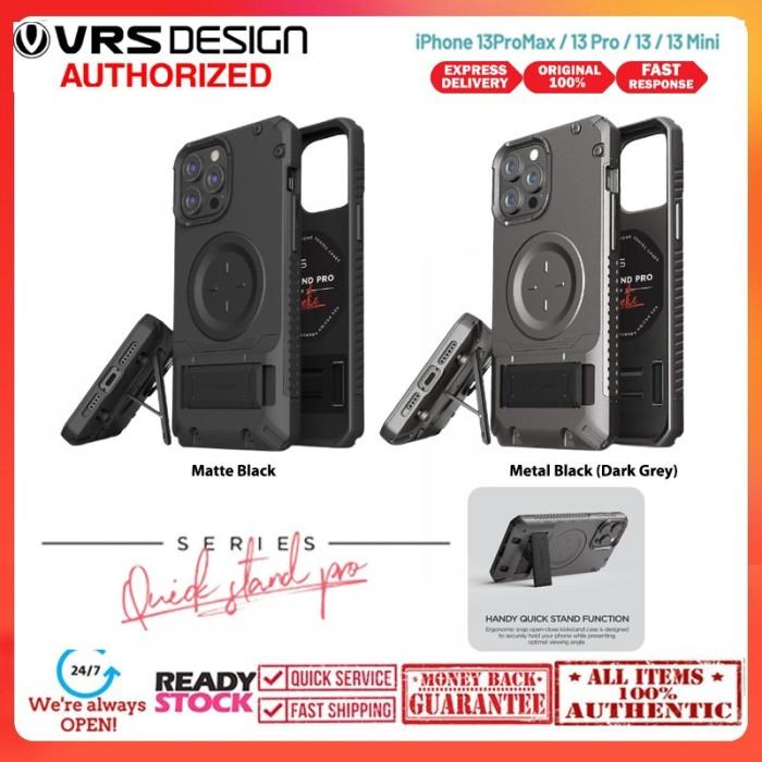 Gambar Case iPhone 13 PRO MAX 13 Pro VRS DESIGN QUICKSTAND PRO MagSafe Stand - Matte Black, iPhone 13 dari Primary Cares Official undefined Tokopedia
