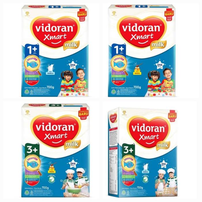 Gambar Terlaris! EXP. 2025 Vidoran Xmart 1+ 3+ Vanila / 700gr dari Cute Carla undefined Tokopedia