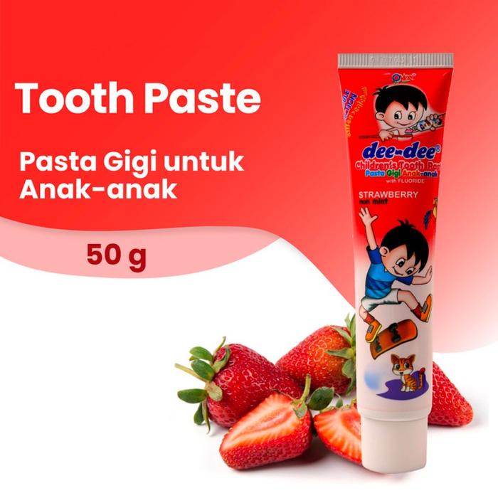 Gambar Dee Dee Tooth Paste / Odol Pasta Gigi Anak - 50 gr - Strawberry dari Babyzania_NEW undefined 4 Tokopedia