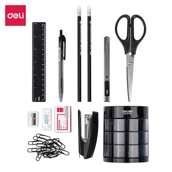Gambar Deli Set Alat Tulis Kantor Atk / Stationary Set Paket Hemat Super dari feyuiy undefined Tokopedia