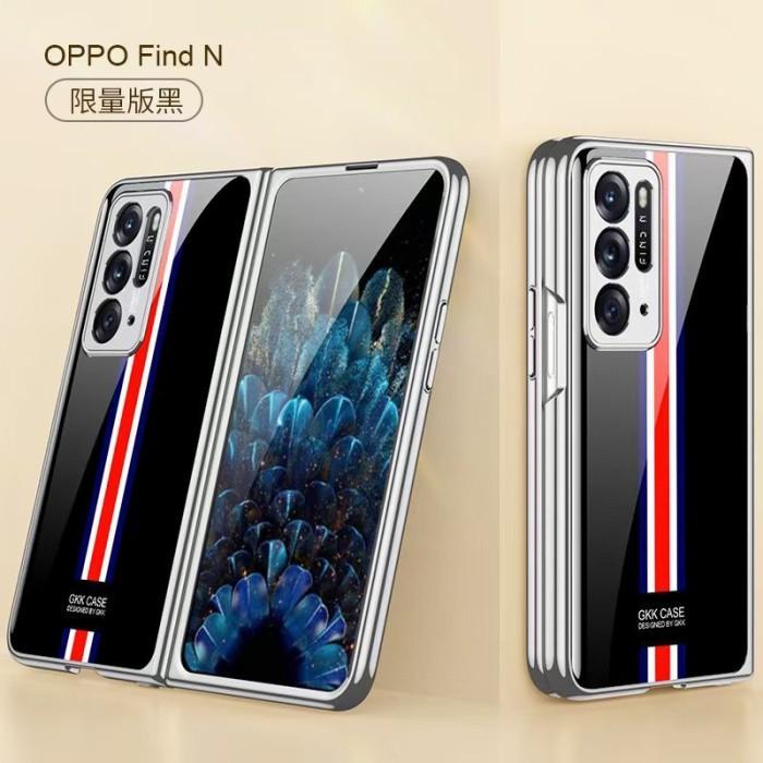 Gambar Case Oppo Find N FindN Marble Glass Painting Cover Acrylic Casing - TomBrown Black dari Garuda Accessories Phone undefined Tokopedia