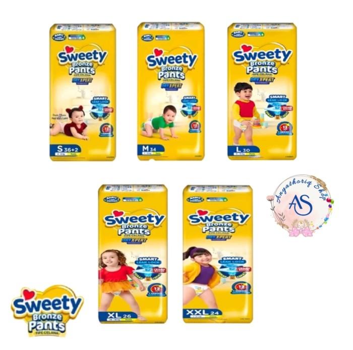Gambar ORIGINAL PEMPERS SWEETY BRONZE PANTS M 32 / L 28 / S 36+2 / XL 26 - L - S dari butik17 undefined Tokopedia