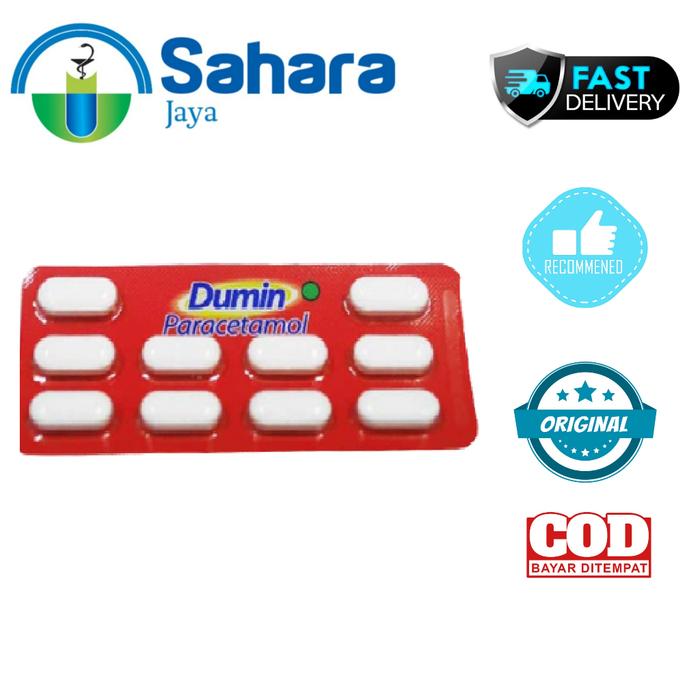 Gambar [SJ] Dumin 500 mg 10 Kaplet PER STRIP / DUMIN PARACETAMOL / DUMIN dari overline14 undefined Tokopedia