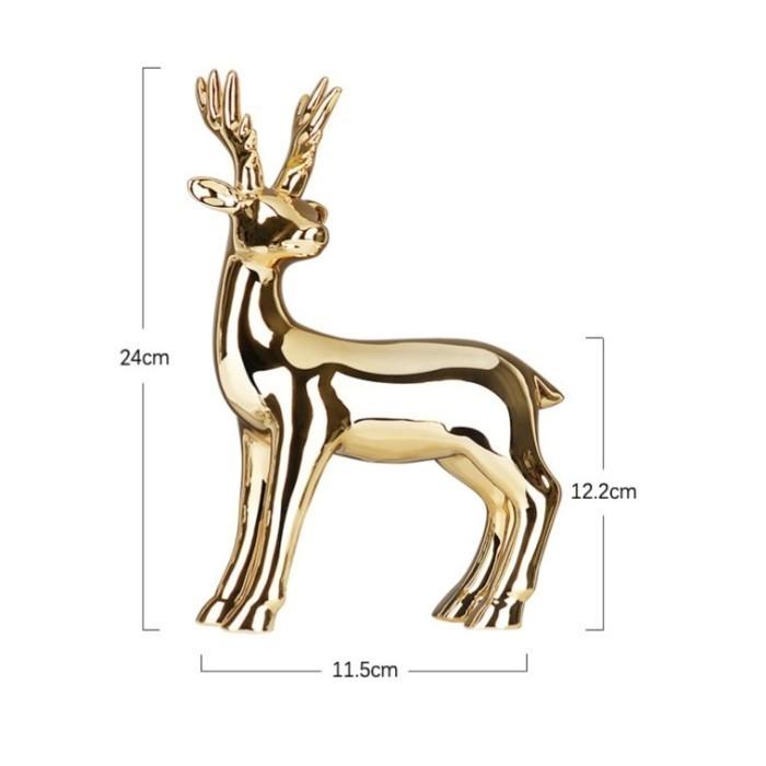Gambar Patung Rusa Pajangan Hiasan Dinding Rusa Deer Home Decor Wall Decor - Deer Gold dari Warungkukino undefined Tokopedia