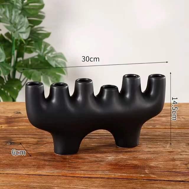 Gambar Candle Holder 6 Batang / Tempat Lilin / Home Decor Best Seller - Hitam dari cv wisma undefined Tokopedia