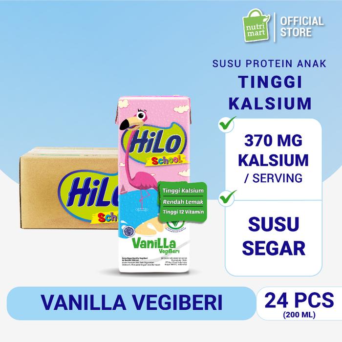 Gambar RUDA42 1 KARTON - HILO SCHOOL UHT VANILLA VEGIBERI READY TO DRINK dari RUHIATSTORE42 undefined Tokopedia