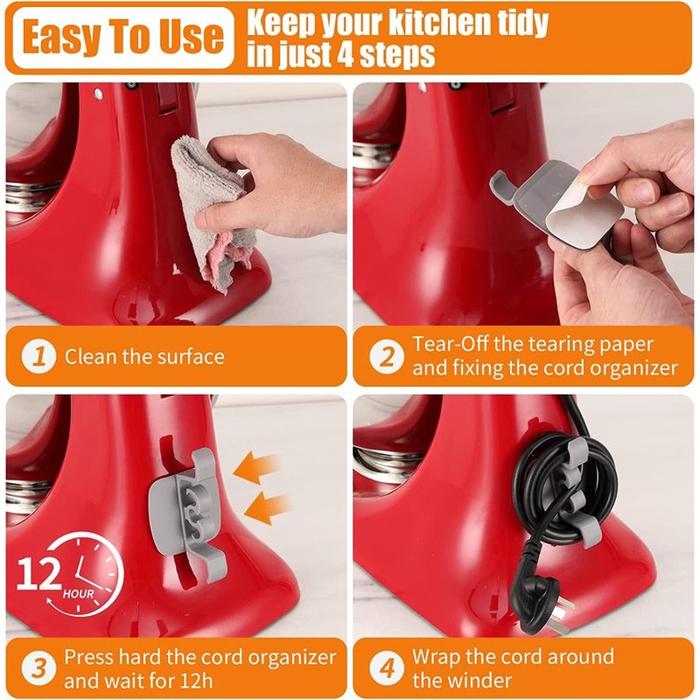 Gambar Limited Cord For Kitchen Appliances 10 Pack Strong Adhesive Cord Winde dari yumna store 2019 undefined Tokopedia