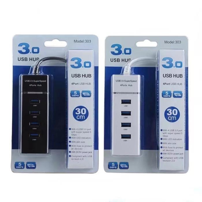 Gambar USB HUB 3.0 4 PORT PANJANG KABEL 30cm - 30cm  dari ANITECH INDONESIA undefined Tokopedia