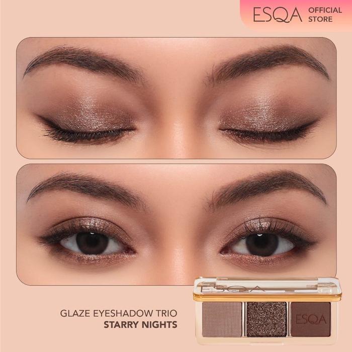 Gambar ESQA Glaze Eyeshadow Trio - Starry Nights dari Sherbeautee Shop undefined Tokopedia