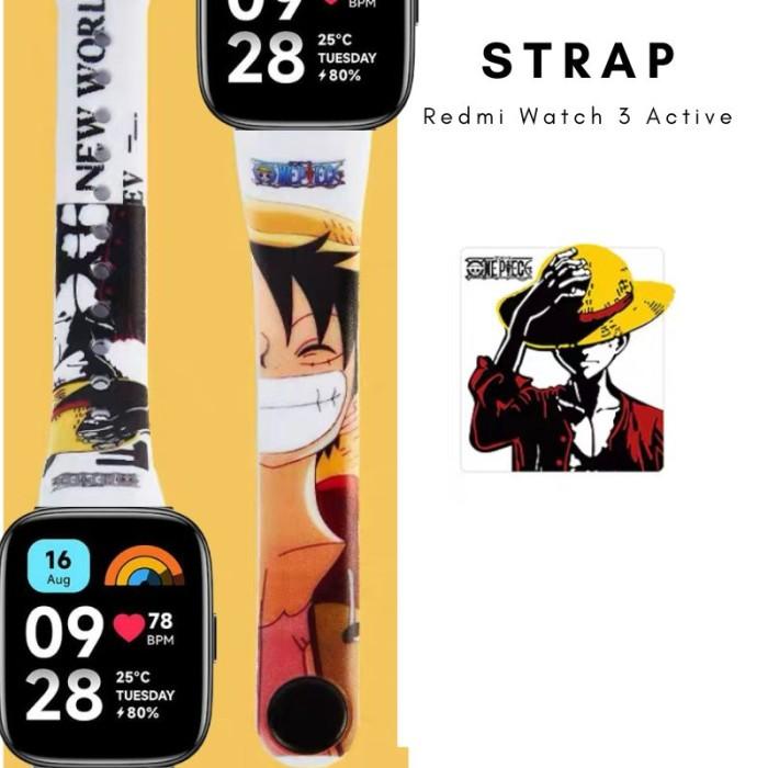 Gambar Strap Redmi Watch 3 ACTIVE Motif Silikon Tali Redmi Watch 3 ACTIVE - Luffi#3, RdmWatch3Active dari GuangHouse undefined Tokopedia