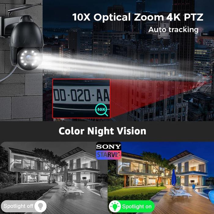 Gambar SY 4K 8MP Outdoor Speed Dome IP Camera 5X 10X Optical Zoom Huma dari salsa yes undefined Tokopedia
