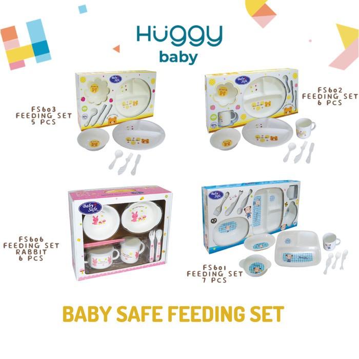 Gambar Baby Safe Feeding Set | Set Perlengkapan Makan Anak - FS606 PINK dari Huggy Baby undefined Tokopedia
