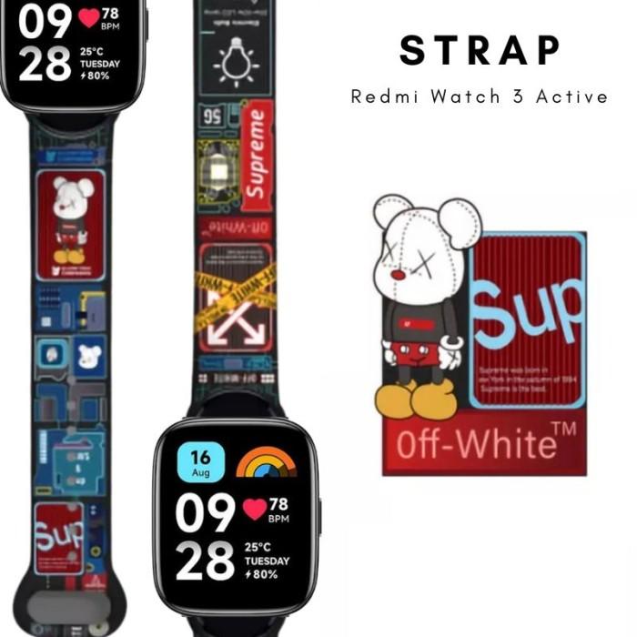 Gambar Strap Redmi Watch 3 ACTIVE Motif Silikon Tali Redmi Watch 3 ACTIVE - NewSup, RdmWatch3Active dari GuangHouse undefined Tokopedia