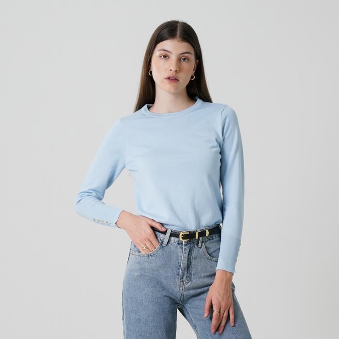 Gambar Mississippi Sweatshirt Knitting Wanita Lengan Panjang I31000217M Biru - XL dari Mississippi Ladies undefined Tokopedia