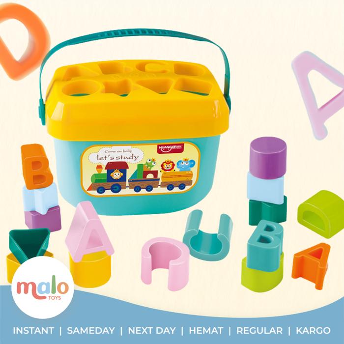 Gambar MALOTOYS - Baby First Block Toys Shape Sorter Puzzle Baby Mainan Edukasi Anak Malo Toys - BabyFirstBlock dari Malo Toys undefined Tokopedia