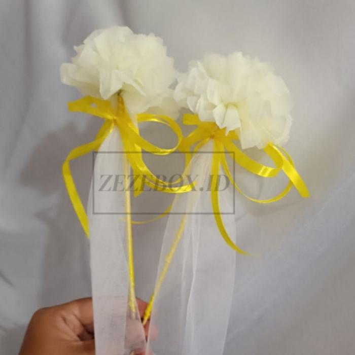 Gambar BAGUS!!! BUNGA TELUR BUNGA POMPOM MAULID NABI AQIAQAH TERMURAH - Kuning dari kinar kinclong undefined Tokopedia