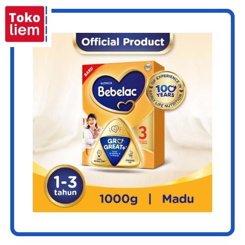 Gambar Bebelac 3 Susu Pertumbuhan Madu 1000G dari CV MULTIJAYA ABADI undefined Tokopedia