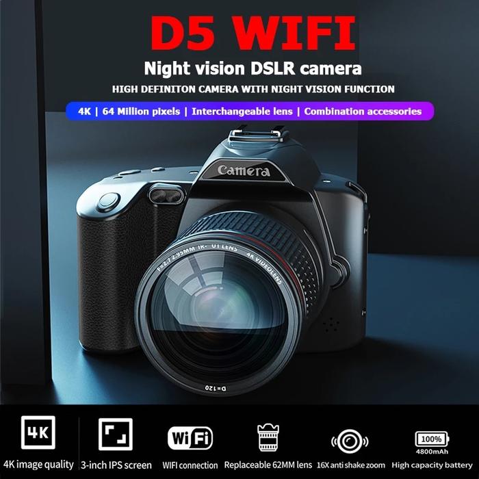 Jual Professional Camcorder 4K Dual Camera High Definition 64