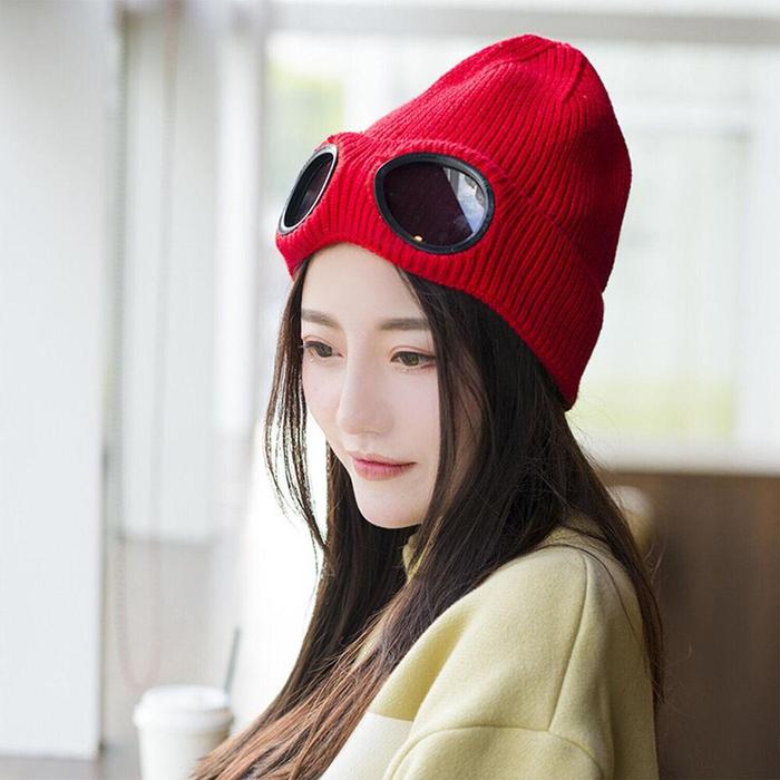 Gambar Discount Knitted Cap For Hiking Cycling Skiing Glasses Goggle Hats dari Sera Serandasi344 undefined Tokopedia