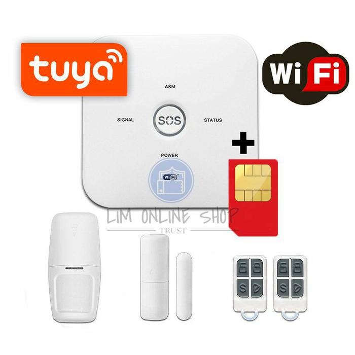 Gambar Alat Pintar Smart Home Security Alarm System WIFI + GSM Support dari epretoshop undefined Tokopedia