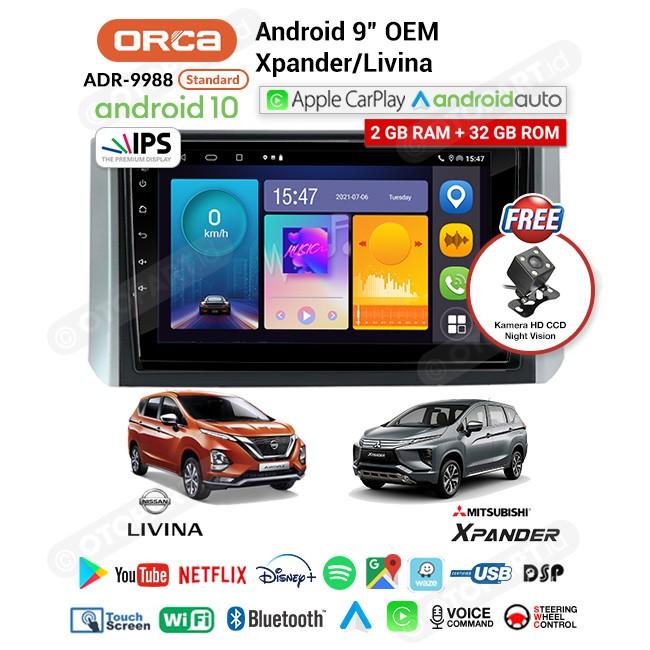 Gambar Head Unit Android Xpander-Livina 2018 Up Orca 9988 New Standard dari kerniatoko716 undefined Tokopedia