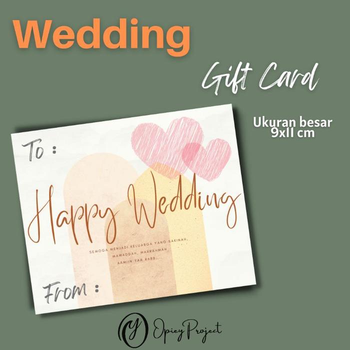 Gambar Gift Card hampers / kartu ucapan besar - Wedding dari Opiey Project undefined Tokopedia